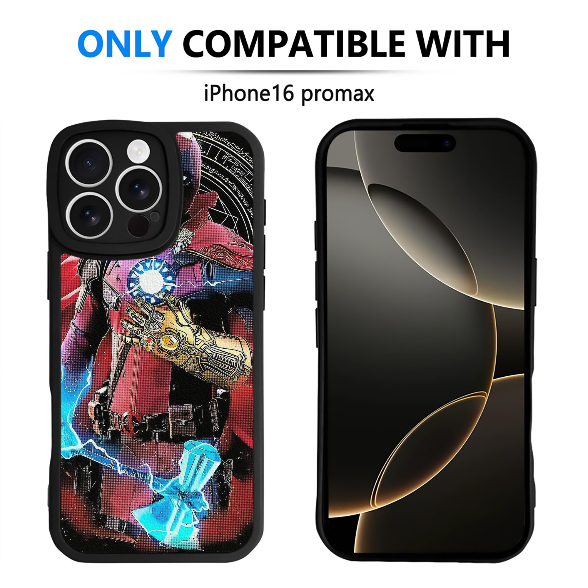 （画像用） Deadpool デッドプール 【iPhone 16シリーズ対応】シリコンスマホケース（レザー調） 材質：シリコン